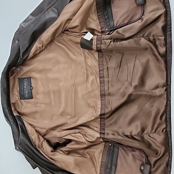 Boutique of Leathers Canada Men's Dark Brown Leather Full Zip Lined Jacket Sz 38 - Picture 9 of 16